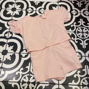 Janie & Jack Ballet Pink Romper